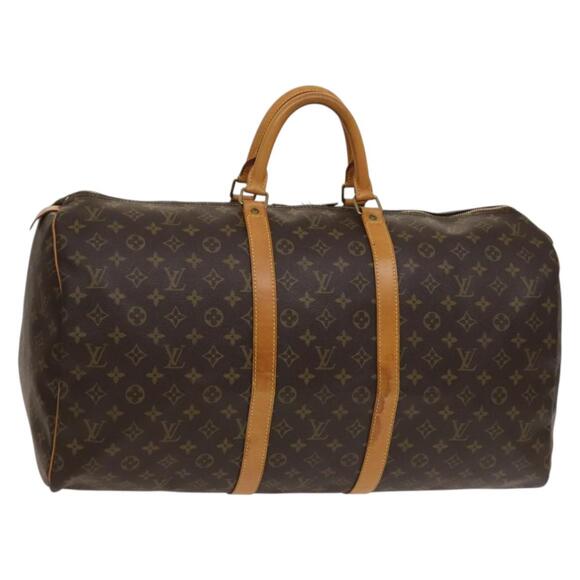 LOUIS VUITTON Monogram Keepall 55 Boston Bag M41424 - Picture 1 of 16